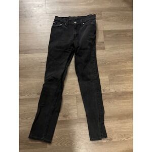 Levis 511 Slim Fit Black Denim Jeans W29 L32 Womens 04511-1907‎